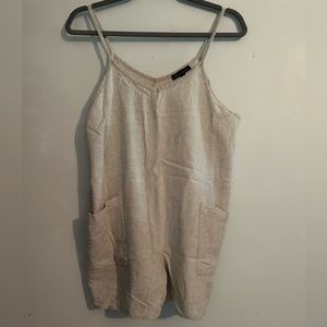 Linen Blend Romper
